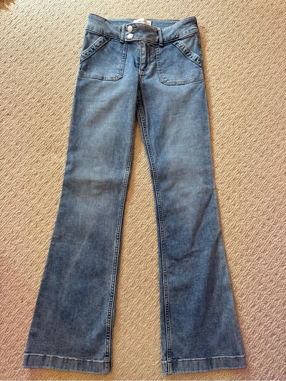 Abercrombie Kids low rise boot jeans - 11/12 Long New Without Tags!